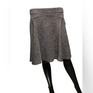 Max Studio Textured Gray A-Line Skirt